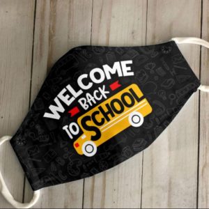 Welcome Back To School 3D Cotton Face Mask School Bus Face Mask