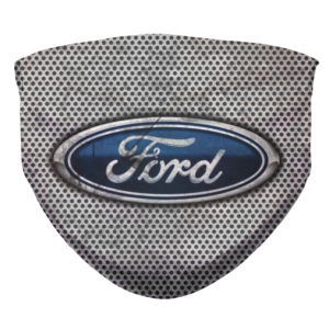Ford Logo Steel Plate Distressed Face Mask