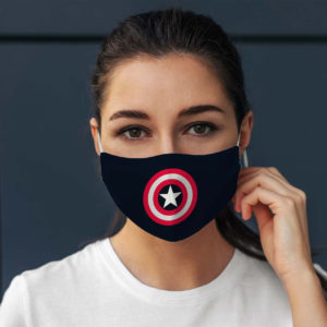 Superhero Captain Shield American Comic Face Mask