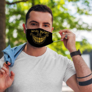 Evil Laughing Mouth Were All Mad here Face Mask