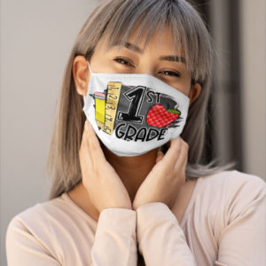 Back To School First Grade Teacher Mask 1st Grade Teacher Mask Apple Teacher Teaching Face Mask