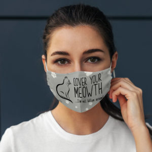 Cute Funny Cover Your Meowth Cat Lover Face Mask
