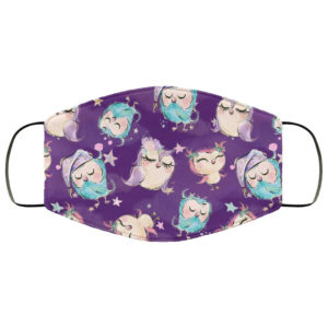 Sleeping Owls Family Napping Face Mask