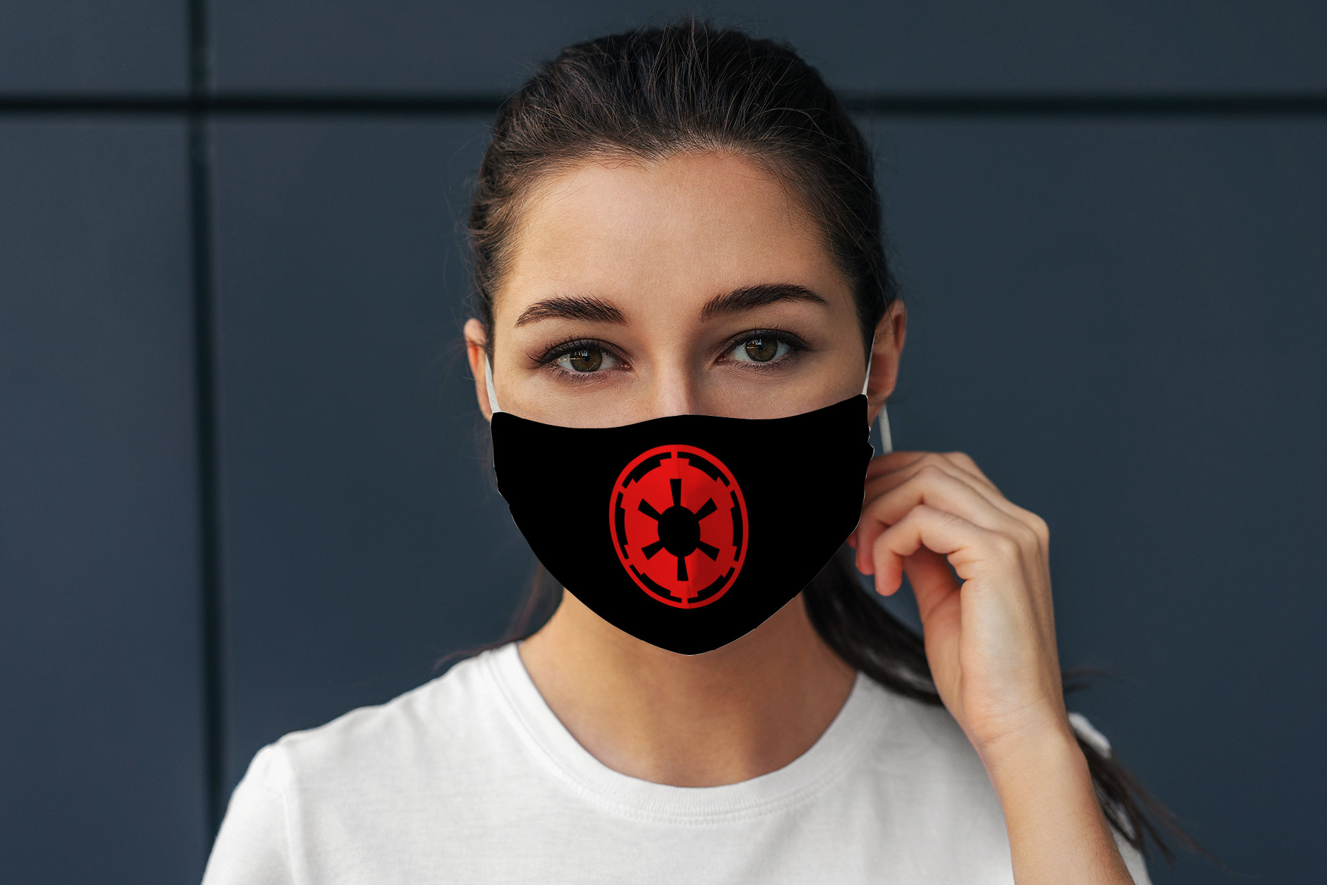 Empire Logo Imperial Crest Gamer Nerd Geek Face Mask Empire Logo Imperial Crest Gamer Nerd Geek Face Mask