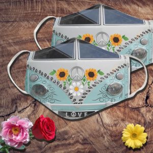 On A Dark Desert Highway Cool Wind In My Hair Hippie Car Face Mask