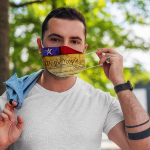 We The People United States Constitution Patriotism Proud Citizen Face Mask