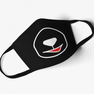 Black Polar Bear Face Mask