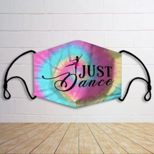 Ballet just dance tie dye face mask