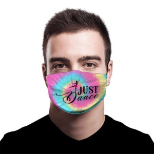 Ballet just dance tie dye face mask