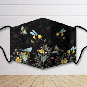 Bee pattern face mask