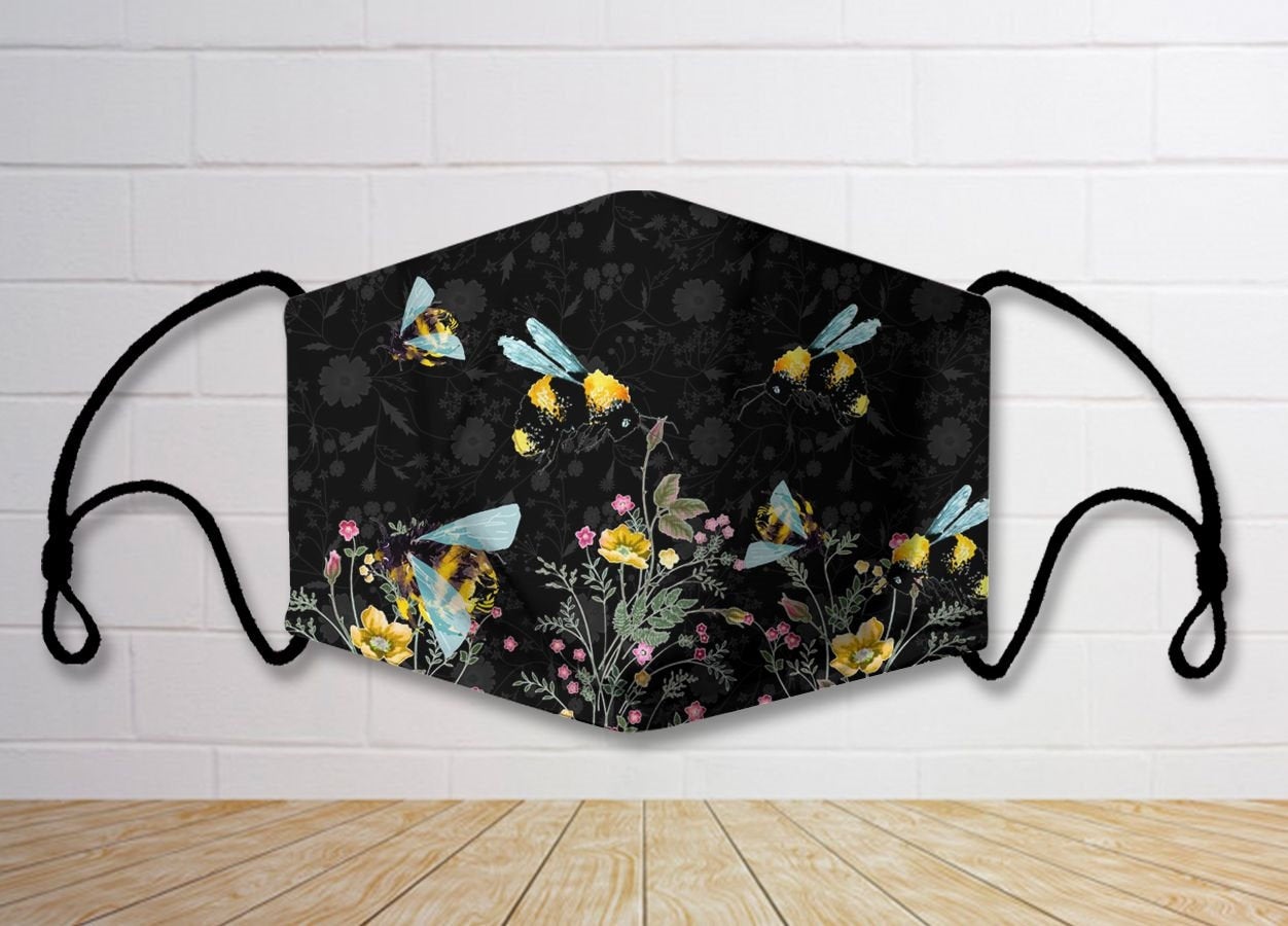 Bee pattern face mask Bee pattern face mask