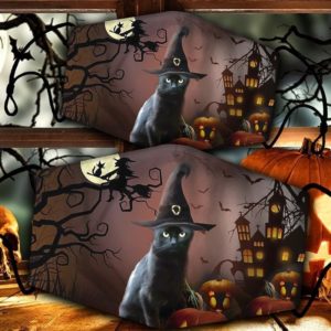 Cat halloween face mask