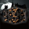 Black cat Halloween themed face masks