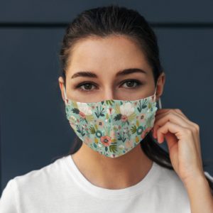 Cute Beautiful Flower Bush Lover Floral Face Mask