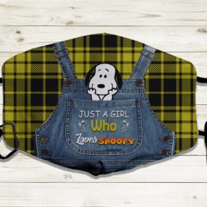 Just A Girl Who Loves Snoopy Face Mask