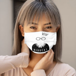 Ruth Bader Ginsburg Face Mask RBG Notorious Feminism Equality Girl Power Dissent Face Mask