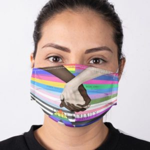 LGBT Rainbow Pride Equal Humanity Black And White You And Me Face Mask
