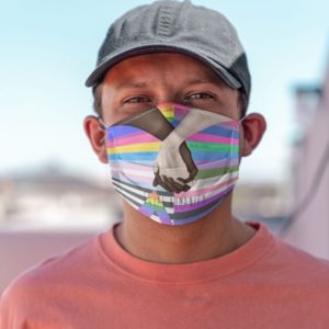 LGBT Rainbow Pride Equal Humanity Black And White You And Me Face Mask