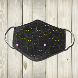 Eyes Cats Face Mask Black Cats Face Mask