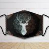 Three Glass Funny Cat Wine Hunting Deer face mask