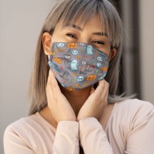 Pumpkin Halloween Face Mask