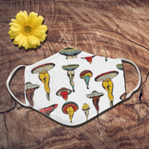 Mushroom Funny Body Ballet Face Mask
