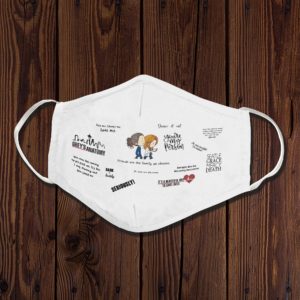 Greys Anatomy You Are My Person Face Mask