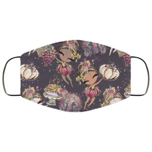 Thanksgiving Fairy Face Mask – Fairies Autumn Harvest Pumpkin Thankful Blessed