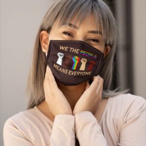 Black Lives Matter We The People Means Everyone Face Mask