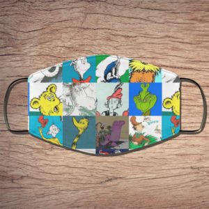 Dr Seuss Grinch Muppet And Characters Face Mask