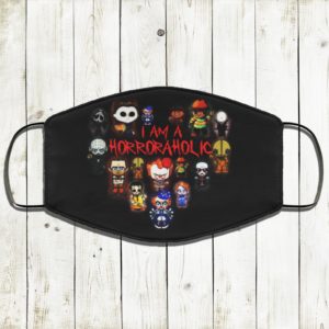 I Am A Horroraholic Face Mask