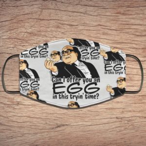 Danny Devito MaskCan I Offer You An Egg Is In This Tryin Time Face Mask