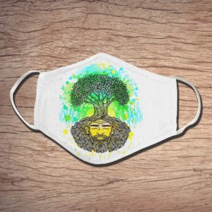 Beard Man Protect Environment Face Mask