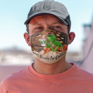 The Grinch Drinking Coffee Mask Will Remove For Coffee Face Mask