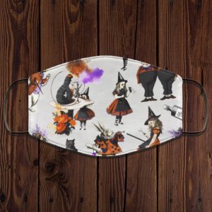 Alice In Wonderland Halloween Pattern Face Mask