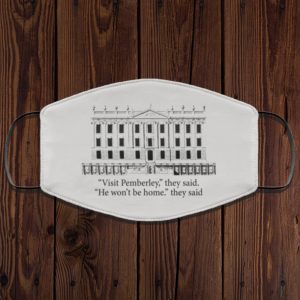 Visit Pemberley They Said He Wont Be Home They Said Jane Austen Face Mask