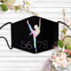 Ballet just dance tie dye face mask