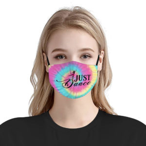 Ballet just dance tie dye face mask