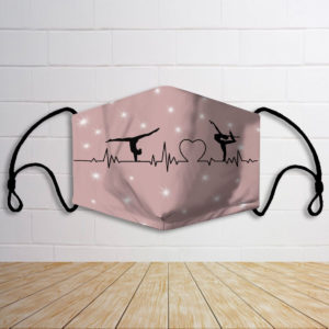 Ballet couple heart rate face mask