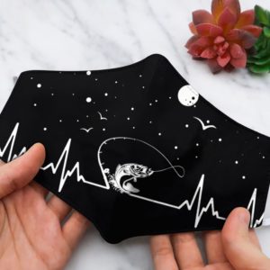 Fishing heatbeat face mask