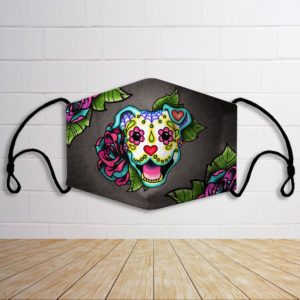 Pitbul lovely face mask