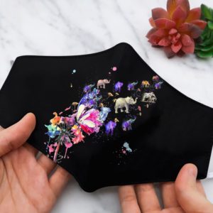Elephant Dandelion Colorful Beauty face mask