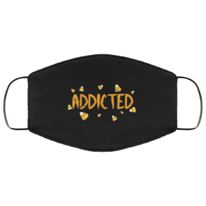 Addicted Halloween Funny Candy Corn Trick or Treat Face Mask