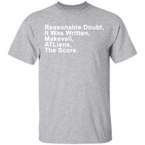 Reasonable Doubt, It Was Written, Makeveli, ATLiens, The Score Shirt