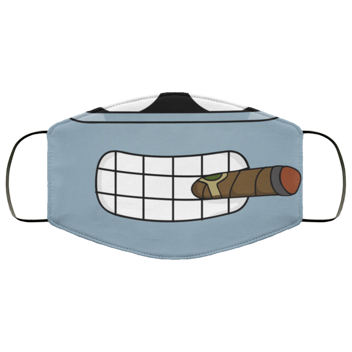 Bender from Futurama Smile and Cigar from Futurama Face Mask