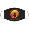 Hello Darkness My Old Friend Moon Dragonfly Hippie Face Mask