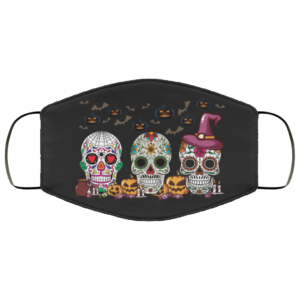 Halloween Sugar Skulls Face Mask
