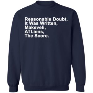 Reasonable Doubt, It Was Written, Makeveli, ATLiens, The Score Shirt
