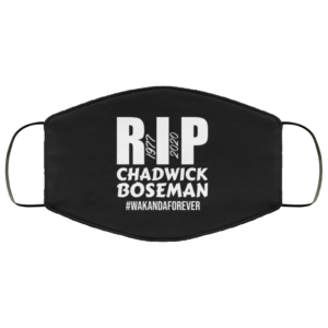 Rip Chadwik Boseman, Wakanda Forever, 1977 2020 face mask
