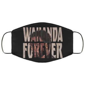 RIP Chadwick Boseman Wakanda Forever face mask
